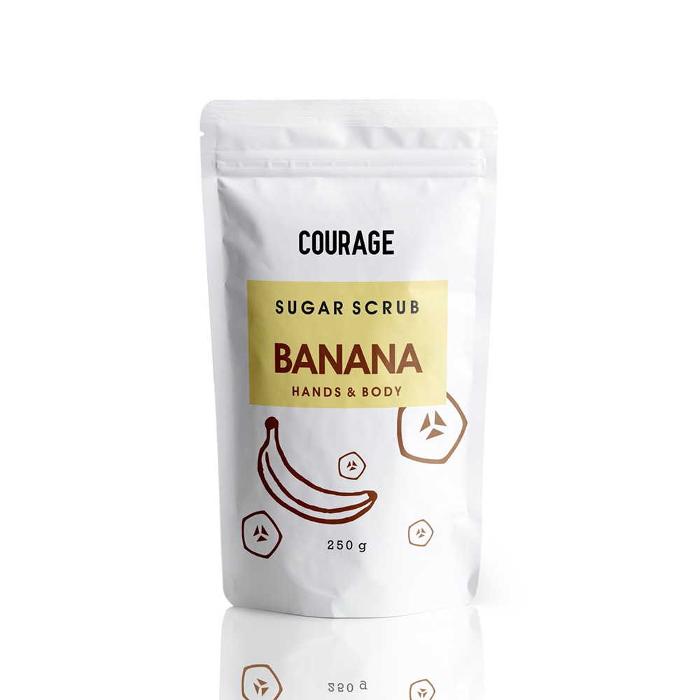 Сахарный скраб для тела "Вanana" Courage, 250 гр