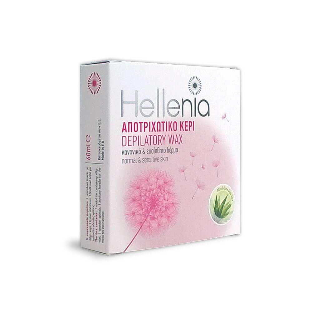 Віск у бляшаній банці Aloe Vera зі шпателем Hellenia, 60 гр  Фото 2 
