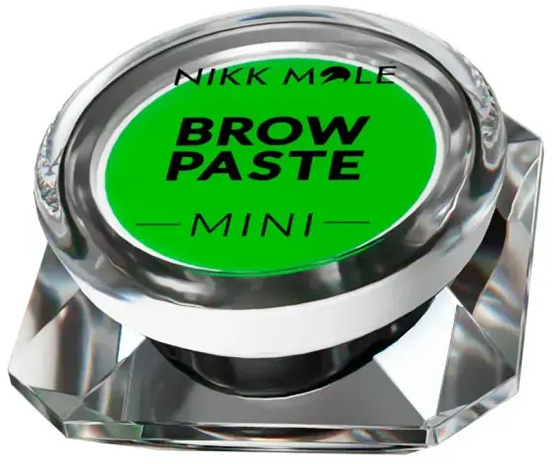 Паста для бровей зеленая Brow Paste Green Mini Nikk Mole, 3.5 г