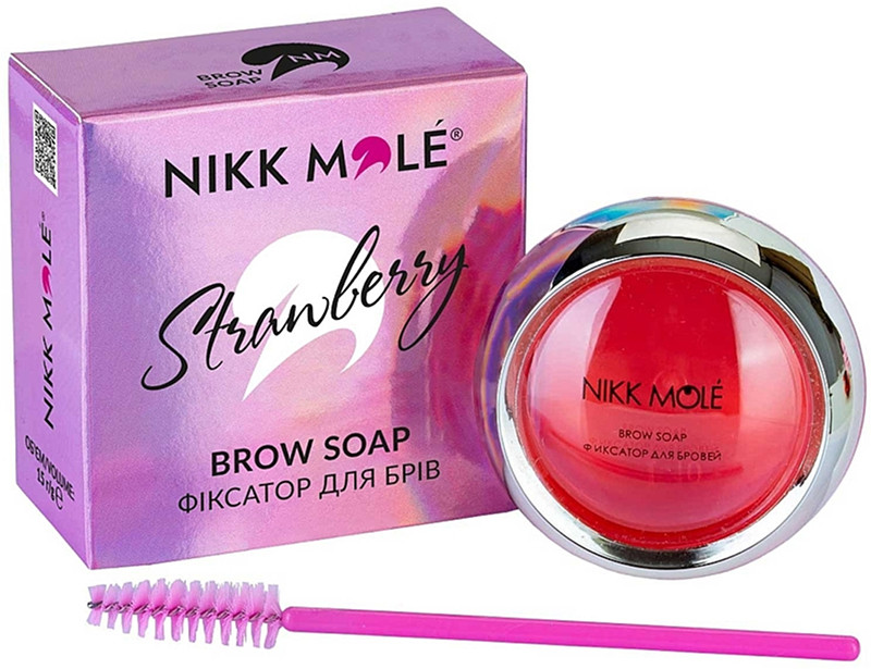 Фиксатор для бровей Клубника Nikk Mole, 15 г