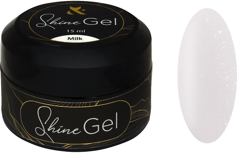 Гель для укрепления натуральных ногтей Shine Gel Milk F.O.X, 15 мл