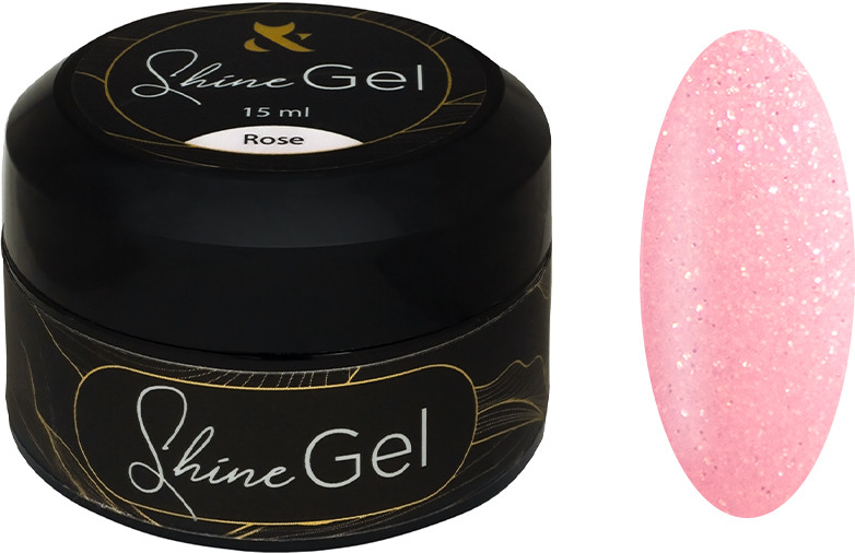 Гель для укрепления натуральных ногтей Shine Gel Rose F.O.X, 15 мл