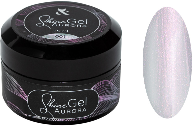 Гель для укріплення натуральних нігтів Shine Gel Aurora №001 F.O.X, 15 мл