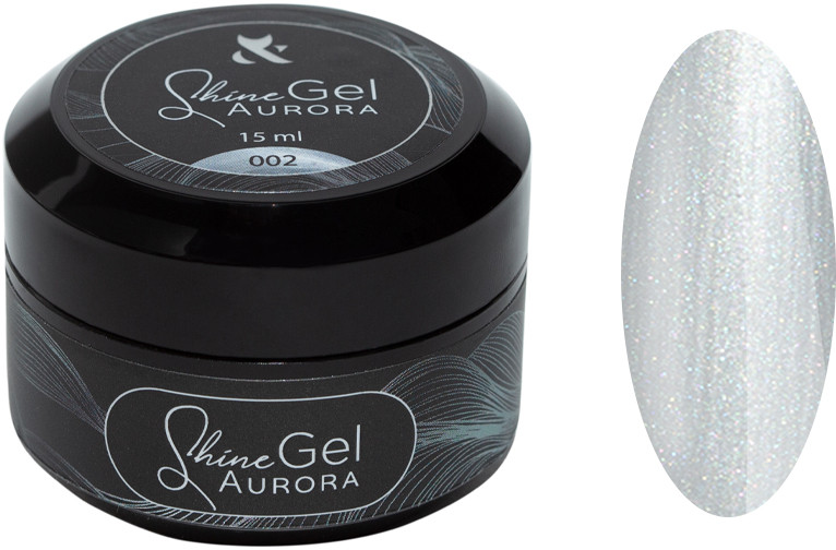 Гель для укрепления натуральных ногтей Shine Gel Aurora №002 F.O.X, 15 мл