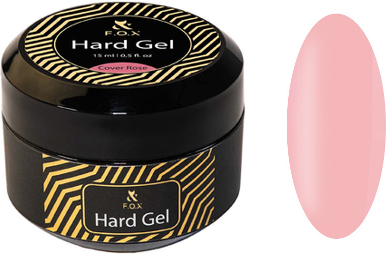 Строительный гель жидкий Hard gel Cover Rose F.O.X, 15 мл