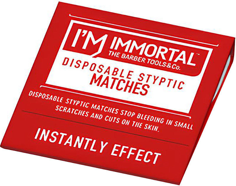 Палочки от порезов после бритья и депиляции Disposable Styptic Matches Immortal, 20шт
