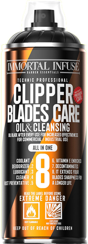 Спрей 8в1 по уходу за инструментами "Blades Care, Oil Cleansing" Immortal, 500 мл