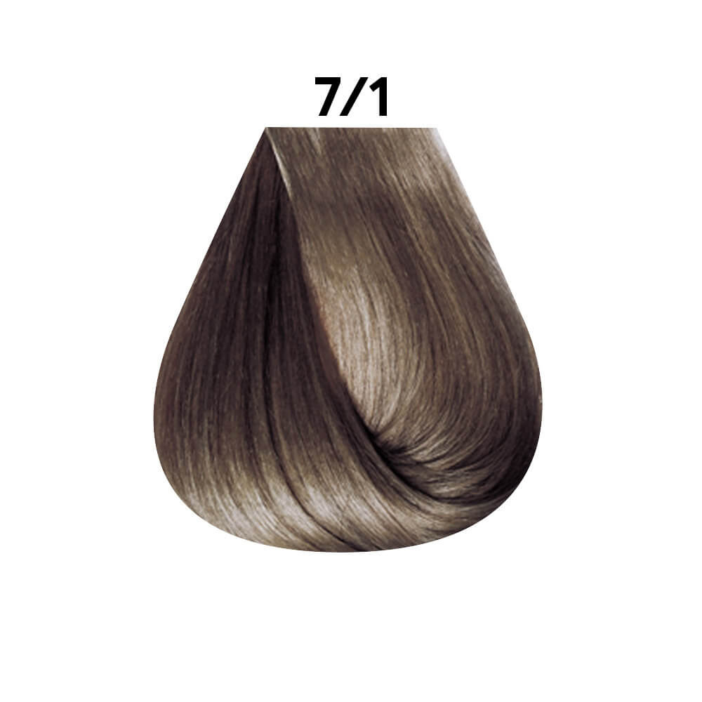 Фарба для волосся 7.1 попелястий блондин Keratin Color Фото 2