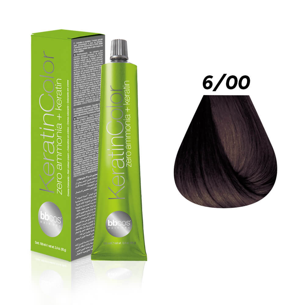Фарба для волосся 6.00 блондин темний інтенсивний Keratin Color
