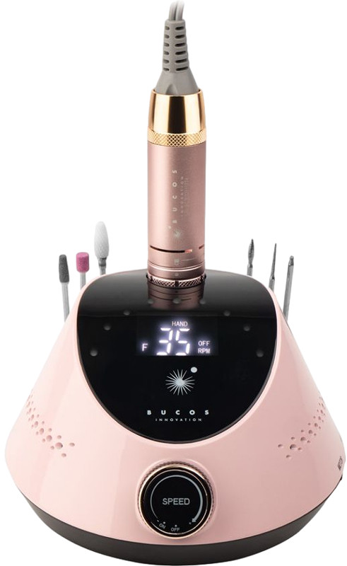 Фрезер для маникюра BUCOS Nail Drill X2 PRO BLUSH PINK (65W/35000 об.) на beauty-prof.com Фрезер для маникюра BUCOS Nail Drill X2 PRO BLUSH PINK (65W/35000 об.)