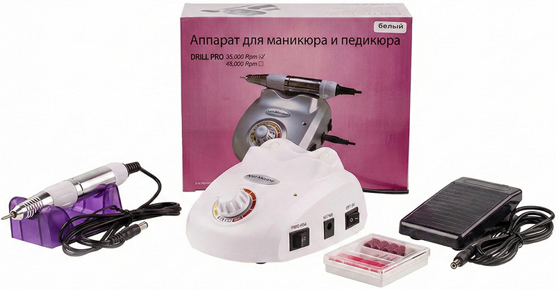 Фрезер для манікюру Bucos ZS-603 Pro White (35000/45W) Фото 3
