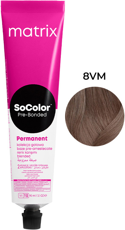 Крем-краска для волос PRE Bonded SOCOLOR.beauty тон 8VM, 90 мл Matrix