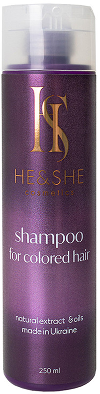 Шампунь для фарбованого волосся He&She Cosmetics, 250 мл