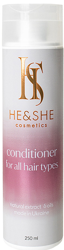 Кондиционер для всех типов волос He&She Cosmetics, 250 мл