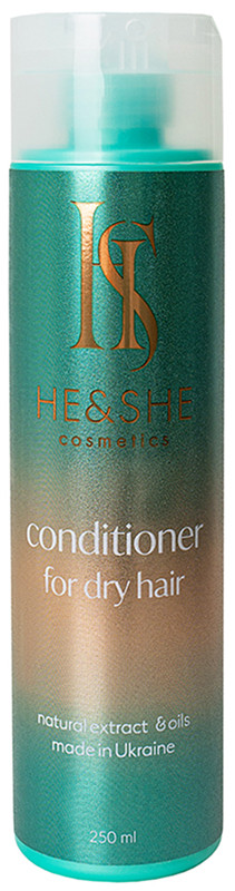 Кондиціонер для сухого волосся He&She Cosmetics, 250 мл