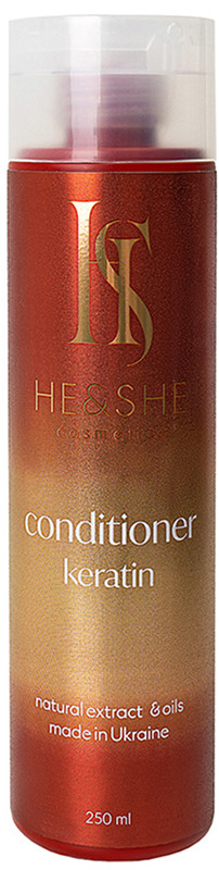 Кондиционер с кератином He&She Cosmetics, 250 мл