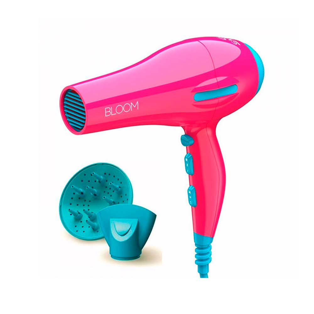 Фен BLOOM ION 2200W 1насадка + дифузор рожевий GH2421 *