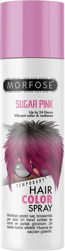Цветной спрей для волос Pink Sugar Morfose, 150 мл