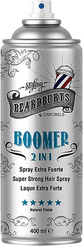 Лак для волосся з двома розпилювачами Extra Strong 2 in 1 Boomer Beardburys, 400 мл