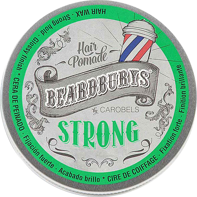 Помада STRONG для волосся сильної фіксації BEARDBURYS, 100 мл 