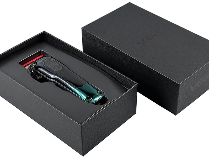 Машинка для стрижки аккумуляторная (8 насадок) Clipper V-013 GREEN VGR  Фото 4 