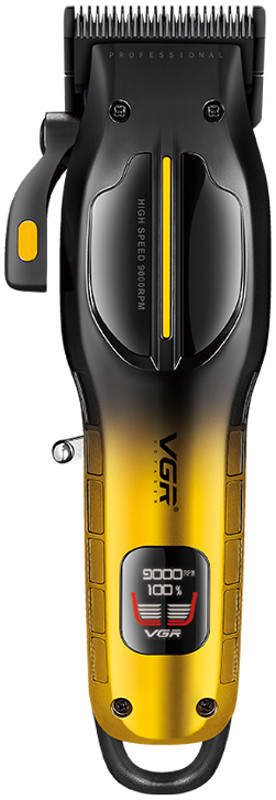 Машинка для стрижки аккумуляторная (6 насадок) Clipper V-026 GOLD VGR Фото 2