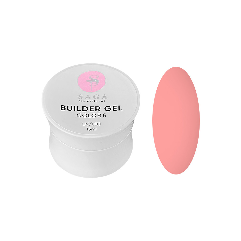 Builder Gel Color 6 Saga, 15 мл
