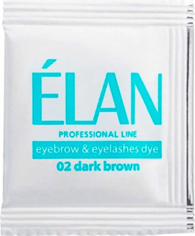 Саше с гель-краской для бровей 02 Dark Brown Elan, 5 мл