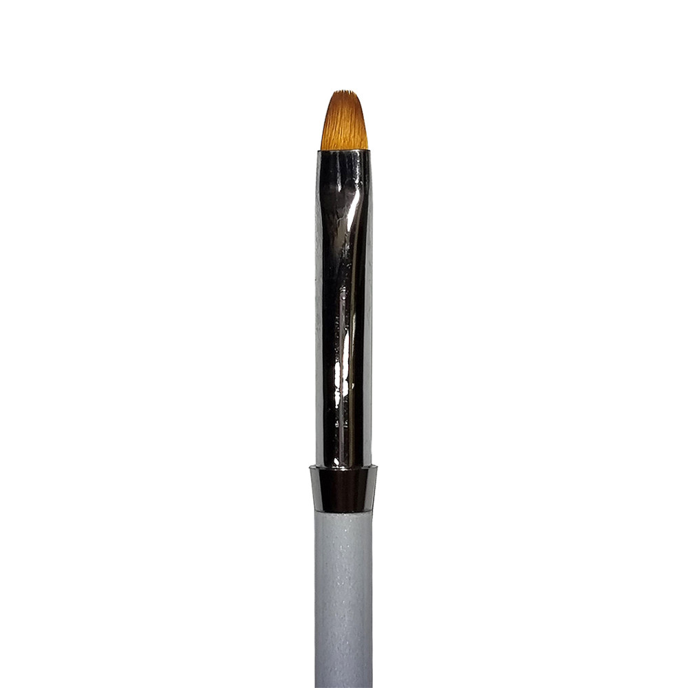 Пензель блакитний з ковпачком для гелю Oval №6 Mart на beauty-prof.com Фото 3 Пензель блакитний з ковпачком для гелю Oval №6 Mart Фото 3