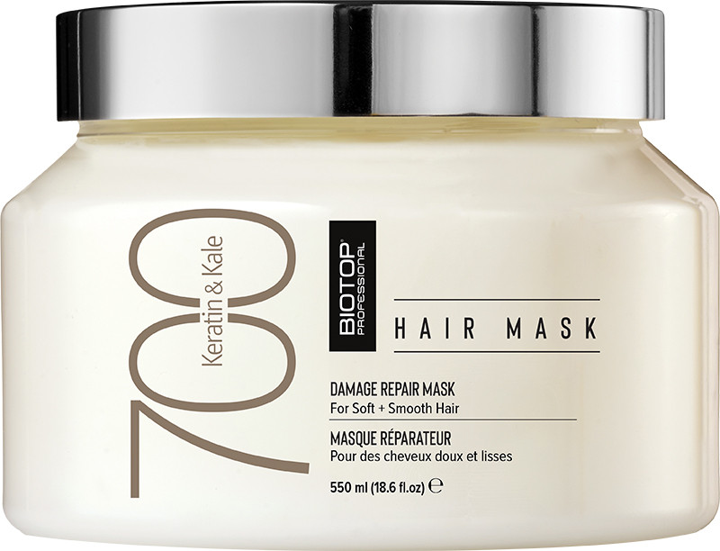 BIOTOP 700 Маска для волосся Keratin + Kale, 550 мл