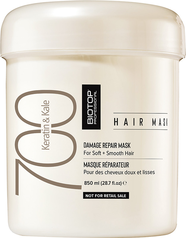 BIOTOP 700 Маска для волосся Keratin + Kale, 850 мл