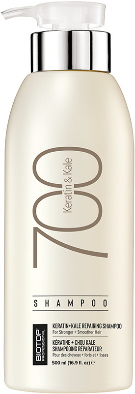 BIOTOP 700 Шампунь для волос Keratin + Kale, 500 мл