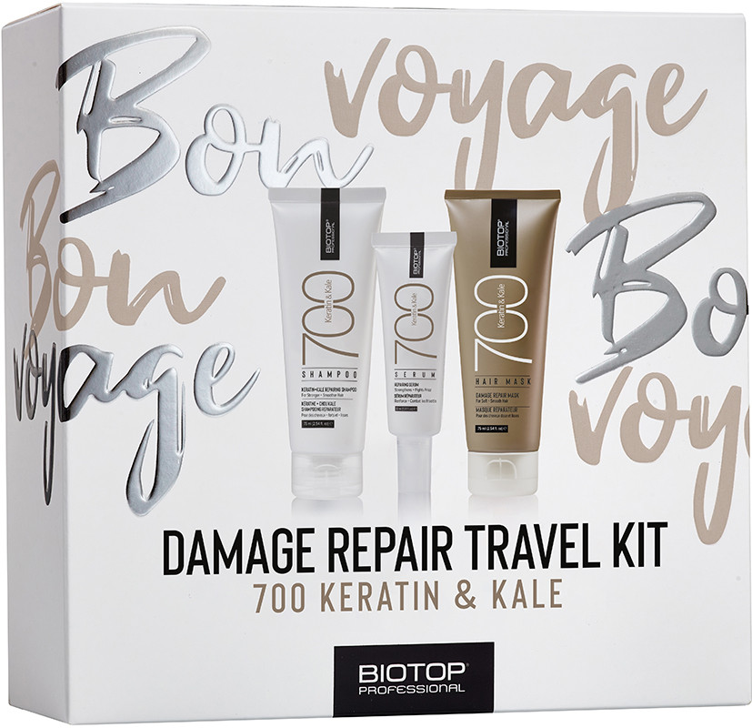 BIOTOP 700 Набір Travel Keratin + Kale, (75мл/75мл/30мл) 