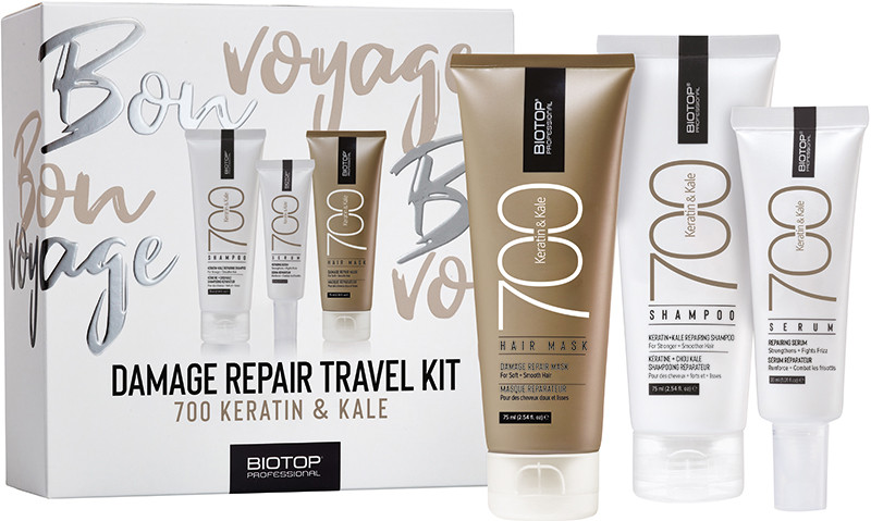 BIOTOP 700 Набір Travel Keratin + Kale, (75мл/75мл/30мл)  Фото 2 