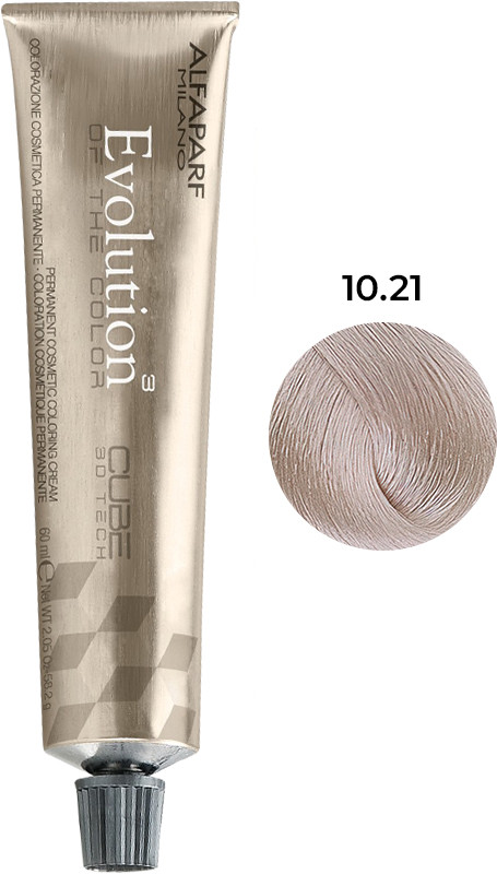 Стойкая краска для волос Evolution of the Color тон 10.21 Alfaparf, 60 мл 
