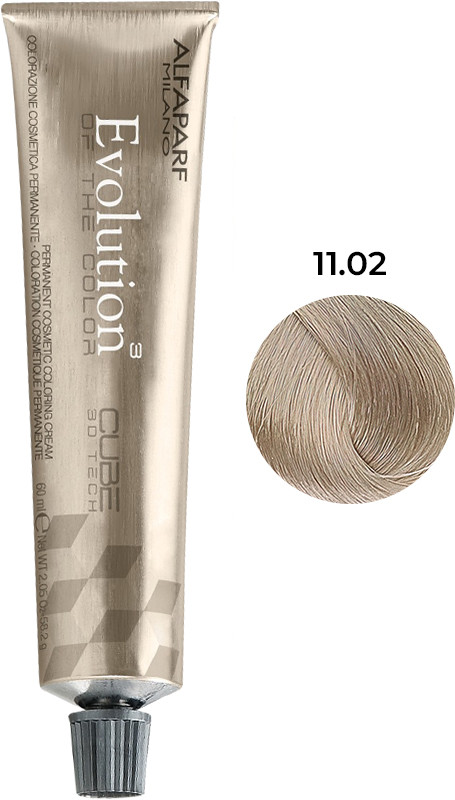 Стійка фарба для волосся Evolution of the Color тон 11.02 Alfaparf, 60 мл 