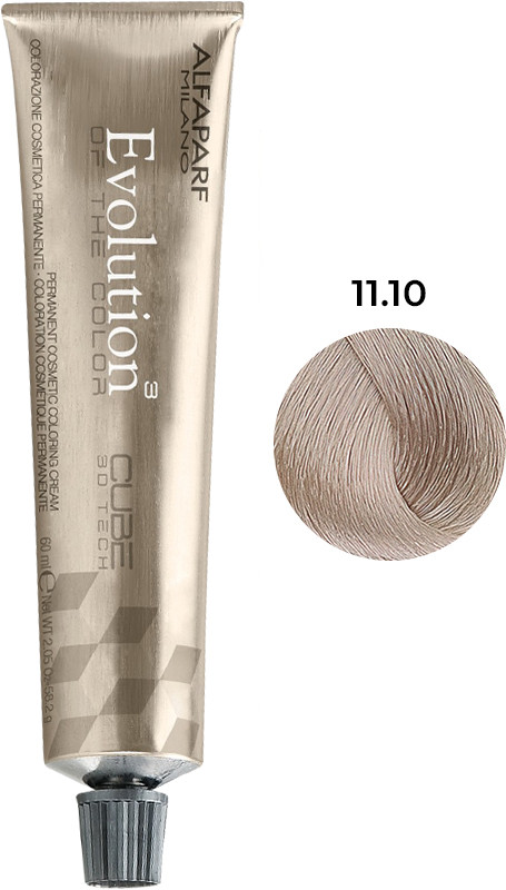 Стійка фарба для волосся Evolution of the Color тон 11.10 Alfaparf, 60 мл 