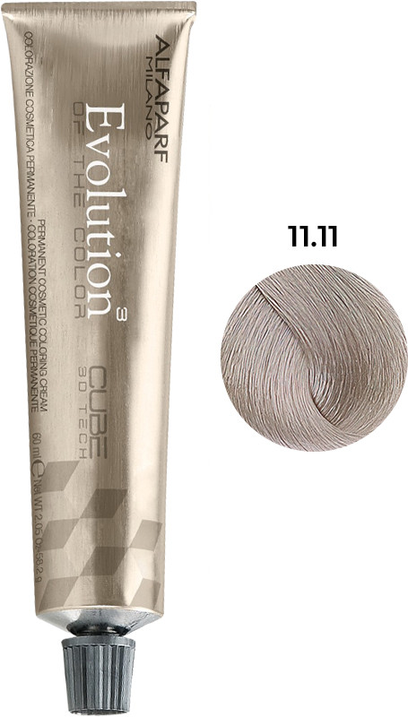 Стійка фарба для волосся Evolution of the Color тон 11.11 Alfaparf, 60 мл 