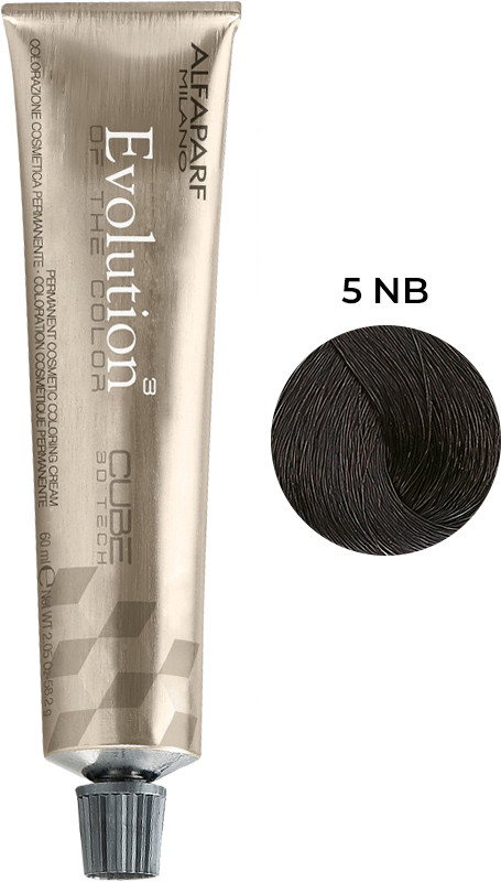 Стійка фарба для волосся Evolution of the Color тон 5 Nb Alfaparf, 60 мл 
