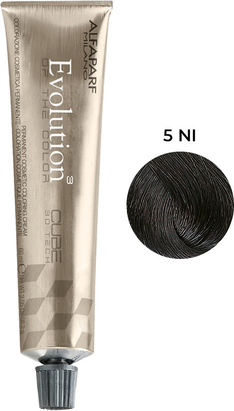 Стойкая краска для волос Evolution of the Color тон 5 Ni Alfaparf, 60 мл 