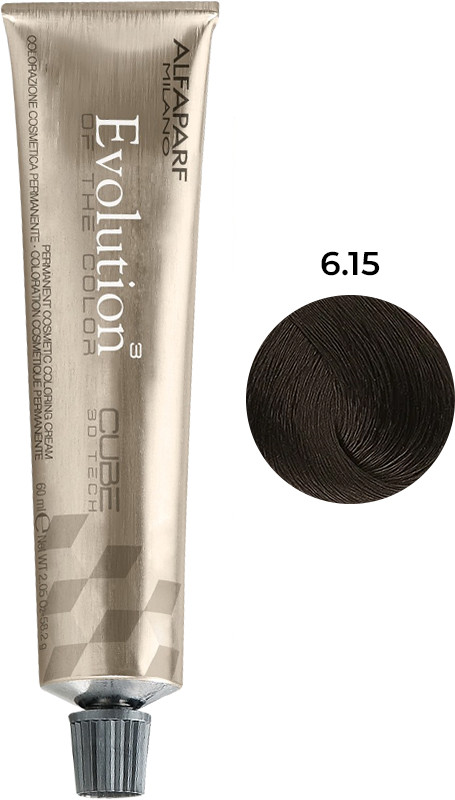 Стойкая краска для волос Evolution of the Color тон 6.15 Alfaparf, 60 мл
