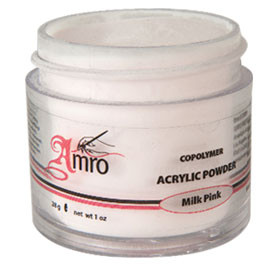 Акрил. пудра розов. непрозрач. Milk Pink 250г. AMRO