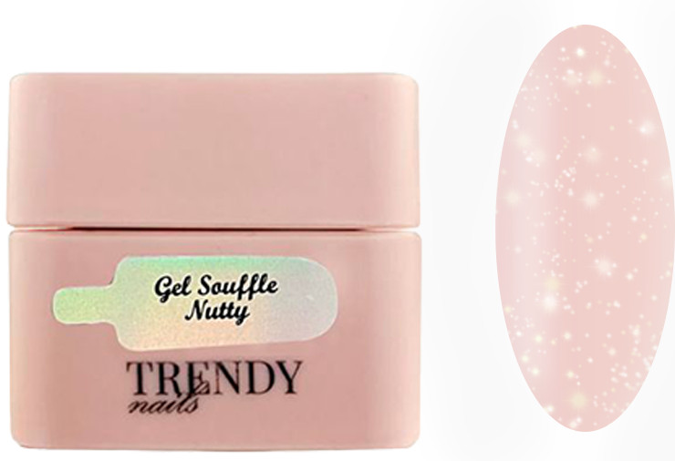 Гель-суфле для моделирования Nutty Souffle gel HEMA-Free Trendy Nails, 15 мл