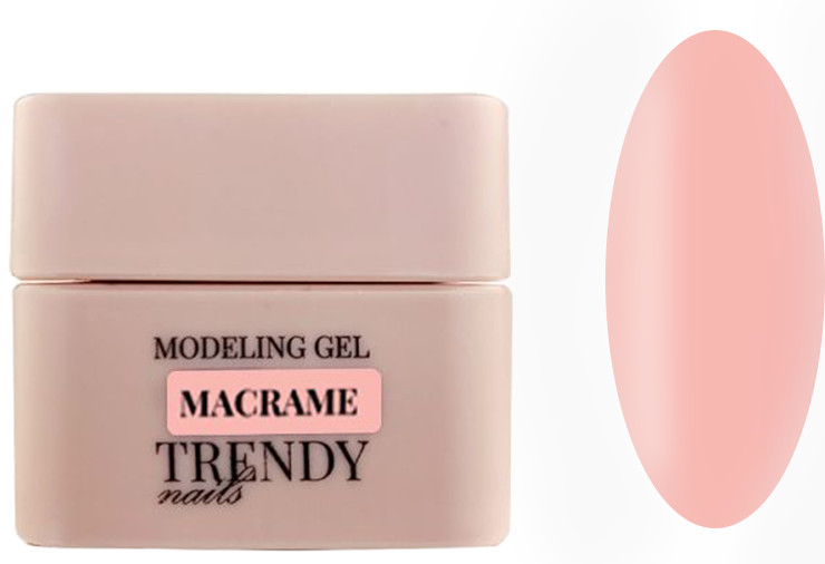 Гель для моделювання Macrame HEMA-Free Trendy Nails, 15 мл