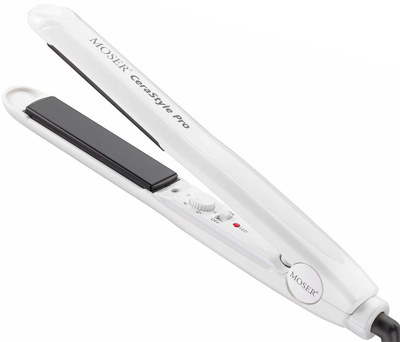 Плойка-выпрямитель Moser Cera Style 24 мм, 36W белая 4417-0051 на beauty-prof.com Фото 2 Плойка-выпрямитель Moser Cera Style 24 мм, 36W белая 4417-0051 Фото 2