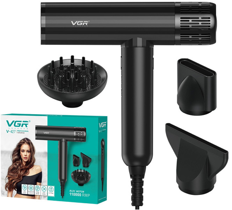 Фен для сушки волос 1900W V-427 VGR  Фото 2 