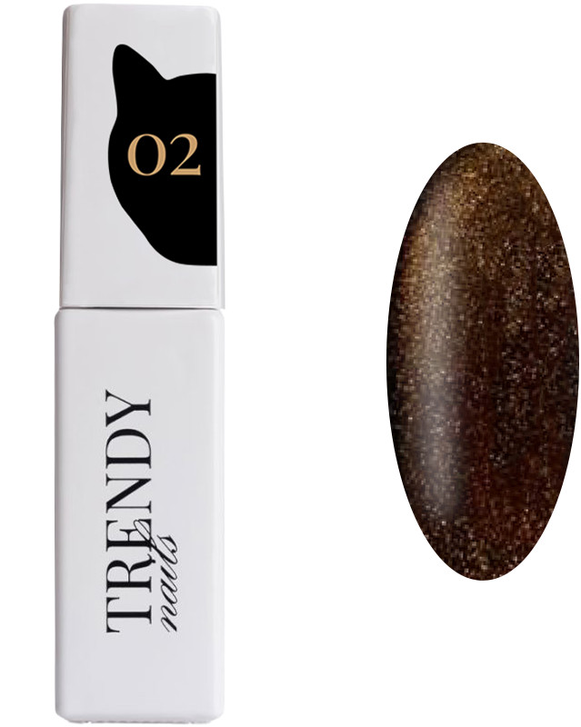 Гель-лак Cat Eye's 02 HEMA-Free Trendy Nails, 8 мл
