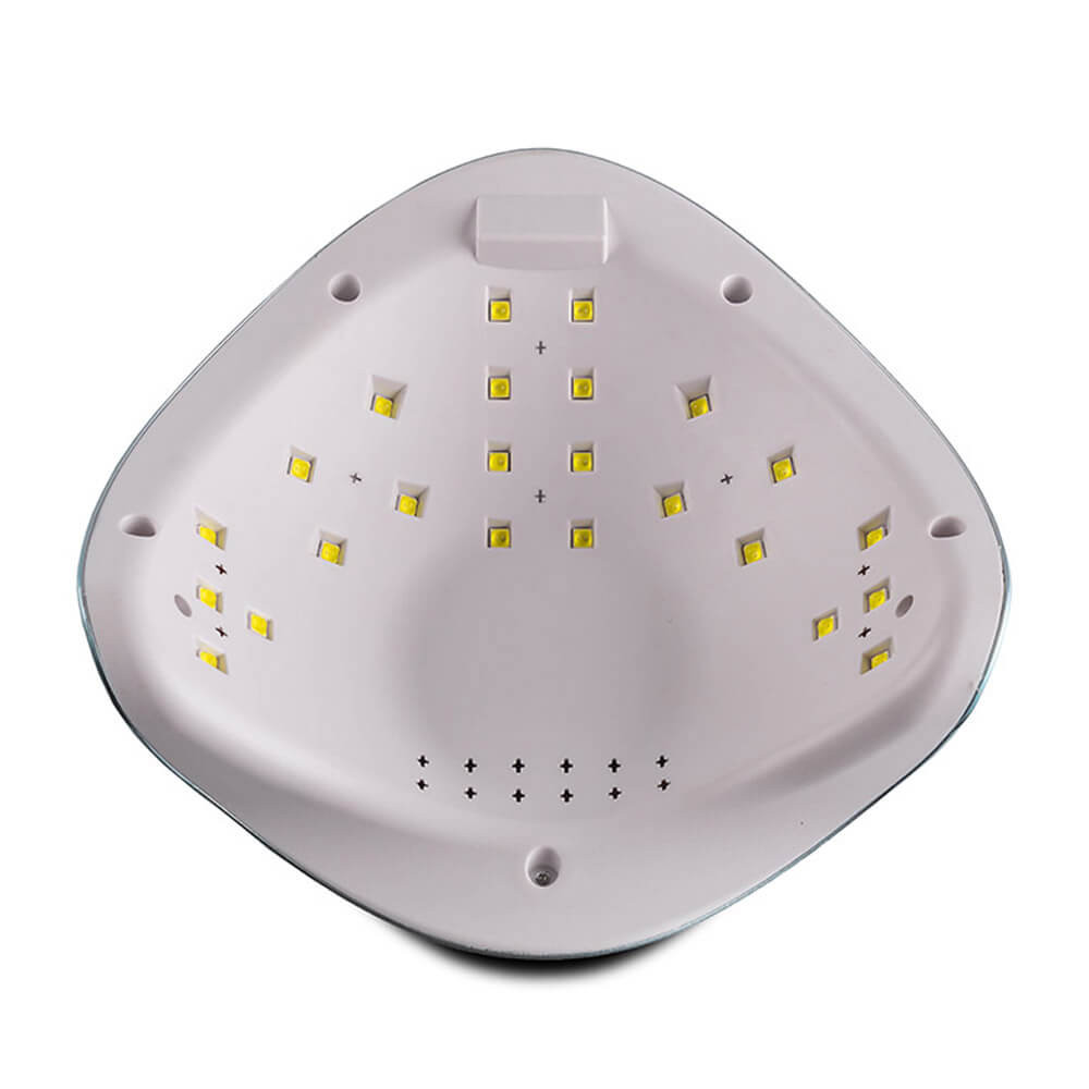 Лампа LED/UV SUN-5 гибридная (с дисплеем) зеркально-голубая, 48 Вт BP  Фото 3 