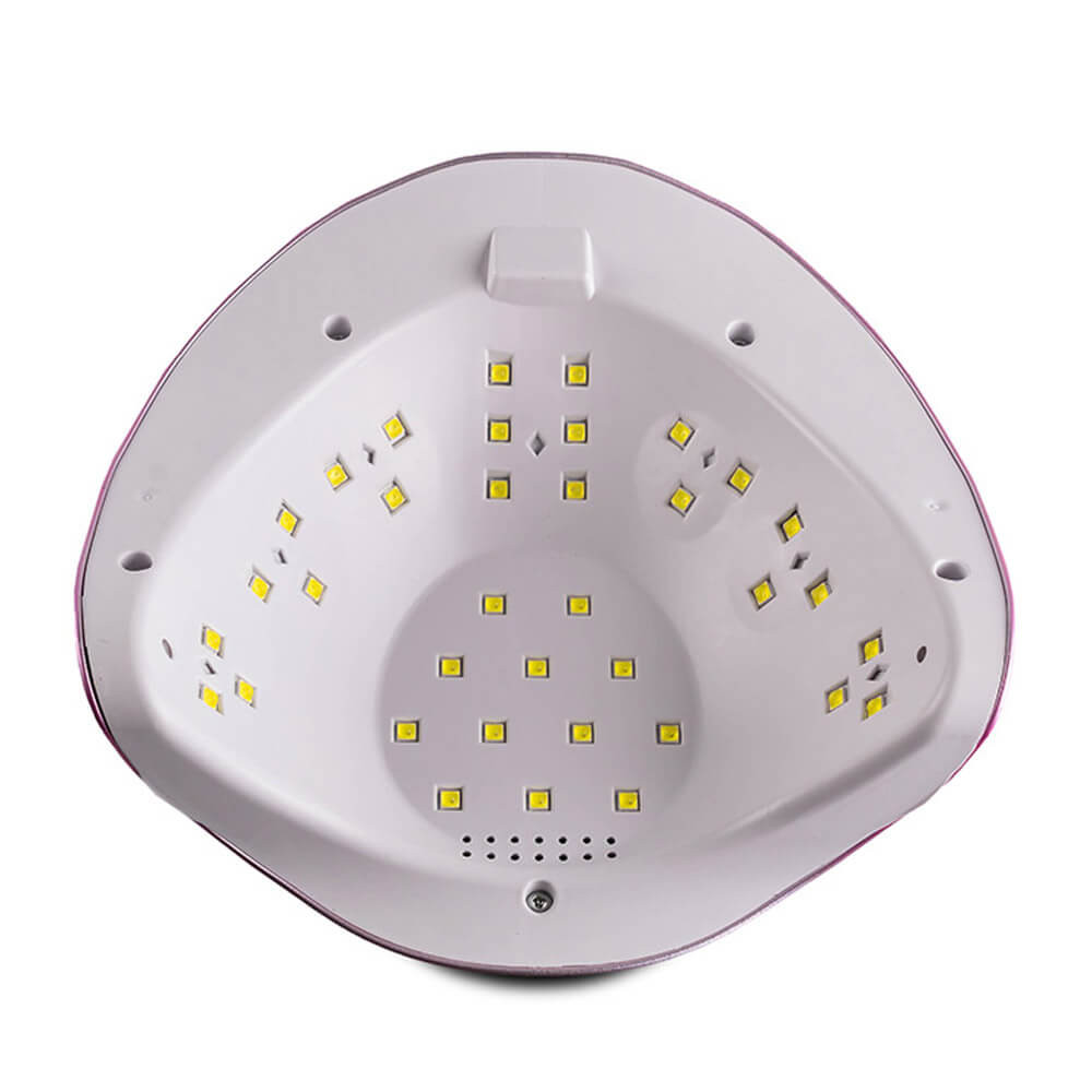 Лампа LED/UV SUN X гибридная (с дисплеем) зеркально-розовая, 54 Вт BP  Фото 4 