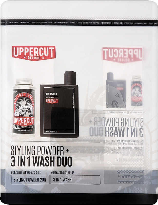 Набір Styling 3 in 1 Wash & Styling Powder Duo Uppercut  Фото 2 